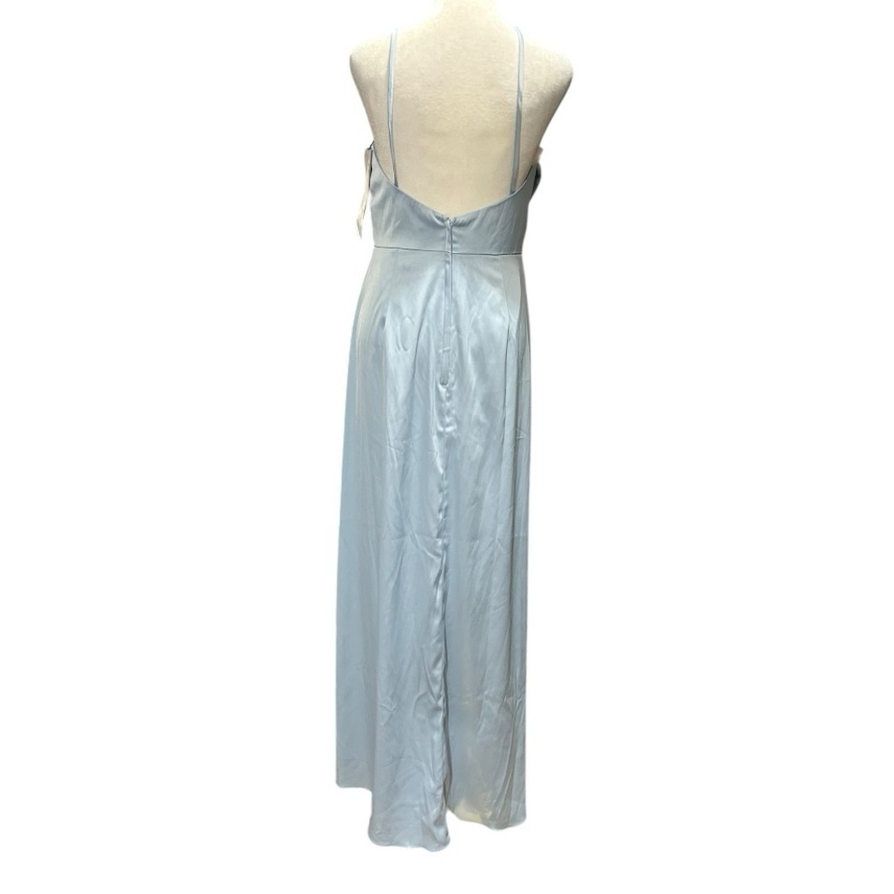 Christina Wu Chambray Matte Charmeuse A-Line Evening Bridesmaid Dress Sz 12 NWT - Picture 5 of 9